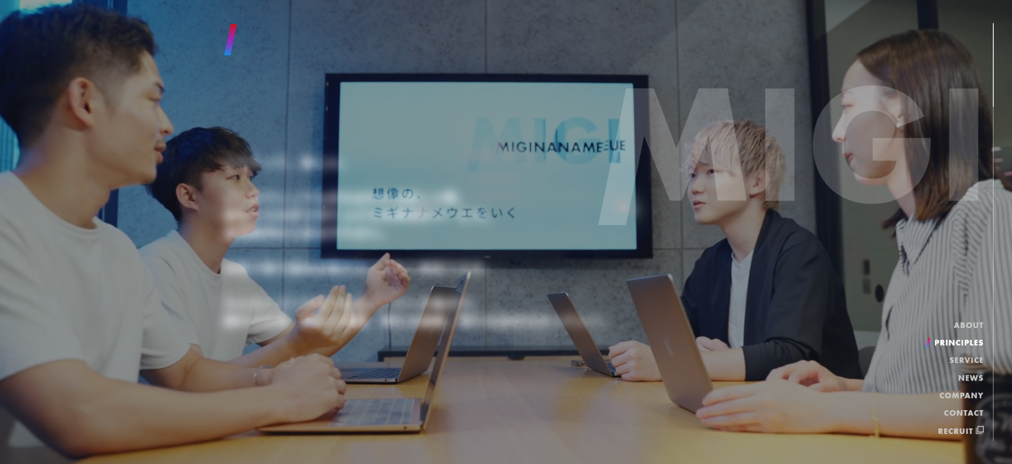 株式会社ミギナナメウエ